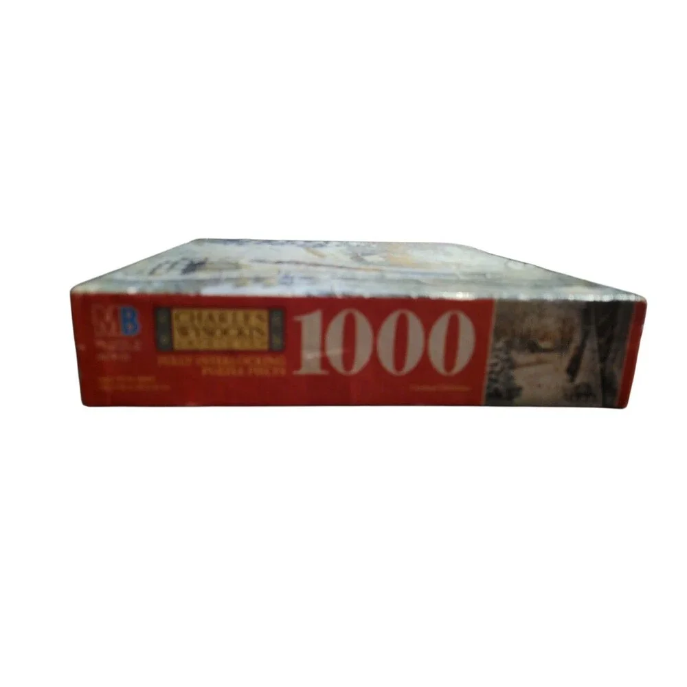 New 1992 Milton Bradley Charles Wysockis 1000 Piece Puzzle Cardinal Christmas